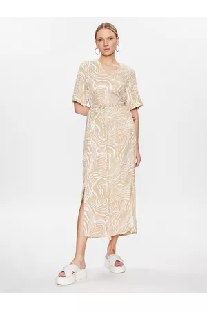 Calvin Klein Kobieta Sukienki Dzienne - Sukienka codzienna Wave Print K20K205222 Regular Fit