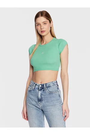 Calvin Klein Kobieta Bluzki - Bluzka J20J220709 Cropped Fit
