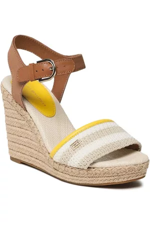 Tommy Hilfiger Kobieta Koturny - Espadryle Feminine Crochet High Wedge FW0FW07274