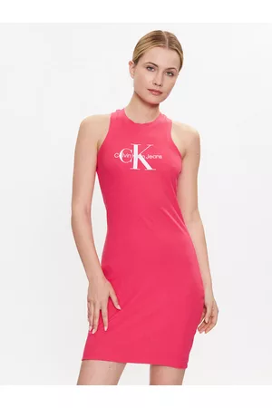 Calvin Klein Kobieta Sukienki Dzienne - Sukienka codzienna J20J220754 Slim Fit