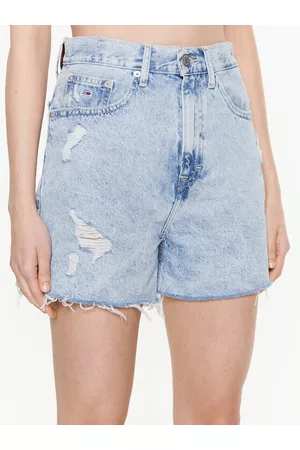 Tommy Hilfiger Kobieta Szorty Jeansowe - Szorty jeansowe DW0DW15602 Mom Fit