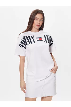 Tommy Hilfiger Kobieta T-shirty Oversize - T-Shirt Archive DW0DW15459 Oversize