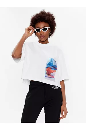Calvin Klein Kobieta T-shirty z Krótkimi Rękawami - T-Shirt J20J220727 Regular Fit