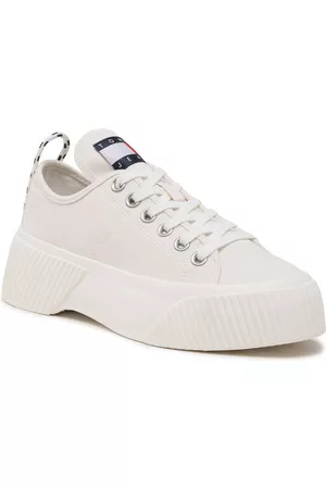 Tommy Hilfiger Kobieta Sneakersy - Sneakersy Tjw Vulc Plat. Lc Denim EN0EN02202