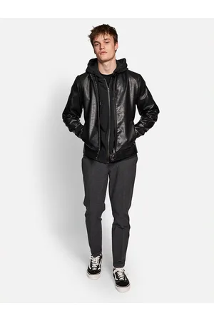 Redefined Rebel Kurtka z imitacji skóry Chris 225008 Regular Fit
