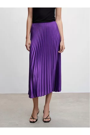 MANGO Kobieta Spódnice midi - Spódnica plisowana Plisado2 47051296 Regular Fit