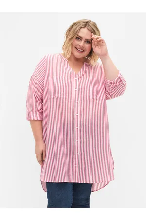 Zizzi Sukienka koszulowa CA02353B Loose Fit