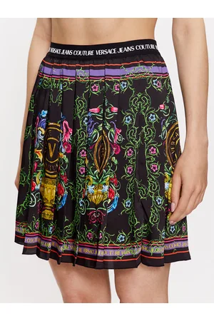 VERSACE Spódnica plisowana 74HAE813 Regular Fit