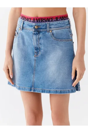 VERSACE Spódnica mini 74HAE85B Regular Fit