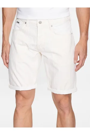 Pepe Jeans Szorty jeansowe Callen Short Stripe PM801013 Relaxed Fit