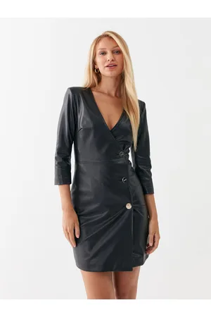Liu Jo Sukienka z imitacji skóry CF3031 E0624 Slim Fit