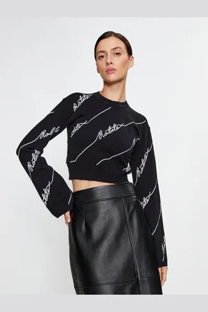 ROTATE Sweter Sequin Logo 110113100 Regular Fit