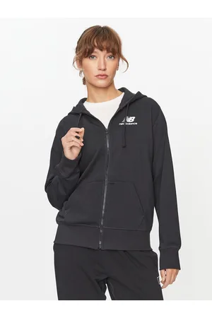 New Balance Bluza NB Essentials Stacked Logo Full Zip Hoodie WJ31530 Regular Fit