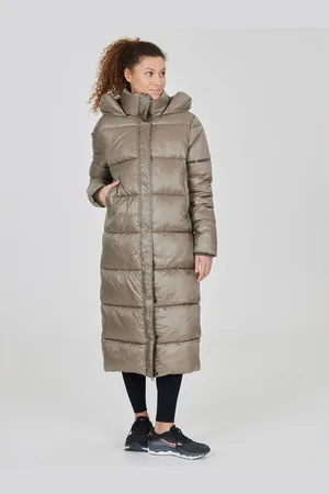 Athlecia Kurtka puchowa Elly W Maxi Puffer EA233361 Regular Fit