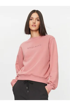 Woolrich Bluza Logo CFWWSW0115FRUT3164 Relaxed Fit