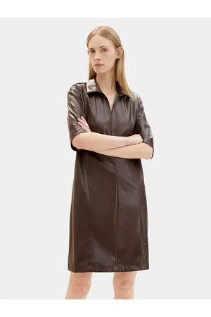 TOM TAILOR Sukienka skórzana 1039176 Regular Fit