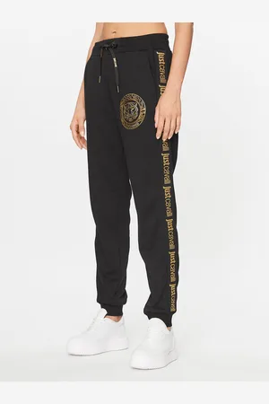Roberto Cavalli Spodnie dresowe 75PAAT01 Regular Fit