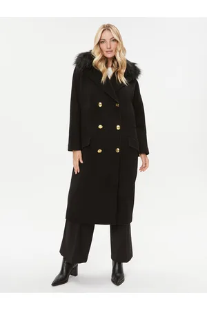 Elisabetta Franchi Płaszcz wełniany CP-44D-36E2-008339 Regular Fit