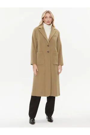 Benetton Płaszcz wełniany 28HFDN02V Regular Fit