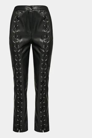 EDITED the label Spodnie z imitacji skóry Adaline Straight Fit