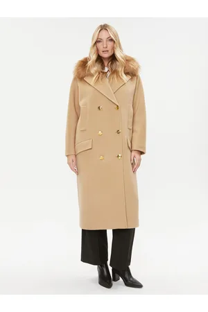 Elisabetta Franchi Płaszcz wełniany CP-44D-36E2-V1000 Regular Fit