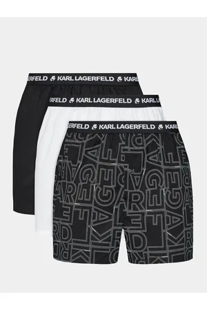 Karl Lagerfeld Komplet 3 par bokserek Aop Woven Boxer Short (X3) 235M2108
