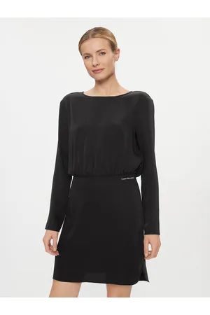 Calvin Klein Sukienka koktajlowa Open Back Dress J20J222534 Regular Fit