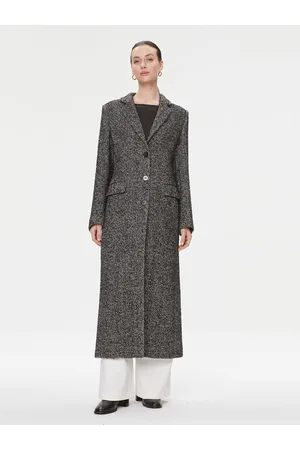 MVP Wardrobe Płaszcz wełniany Spiga MVPI3CP017.0PN0052 Slim Fit
