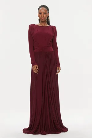 MVP Wardrobe Sukienka wieczorowa Fiori Chiari MVPI3AB111.0XXXXXX Long Fit