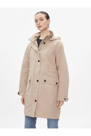 Tommy Hilfiger Płaszcz przejściowy Essential Cotton Blend Parka WW0WW41164 Regular Fit