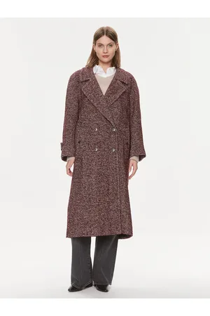 MVP Wardrobe Płaszcz wełniany Spiga Over MVPI3CP018.0PN0052 Over Fit