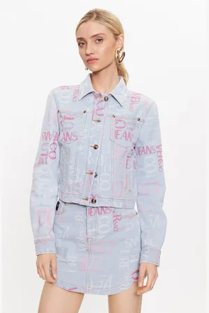 VERSACE Kurtka jeansowa 74HAS453 Regular Fit