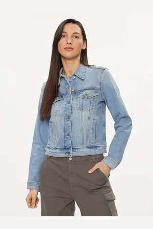 Benetton Kurtka jeansowa 21TBDN00N Regular Fit