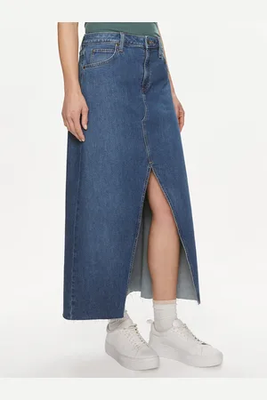Lee Spódnica jeansowa 112349007 Loose Fit