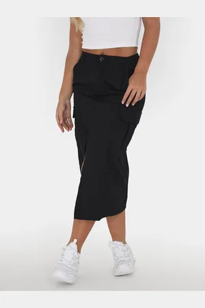 Brave Soul Spódnica midi LSKW-272NANCYBL Straight Fit