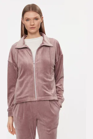 Triumph Bluza Cozy Comfort Velour Zip Jacket 10216555 Regular Fit