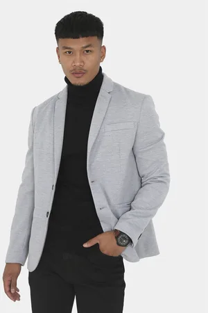 Brave Soul Marynarka MJK-SIMONGREY Straight Fit