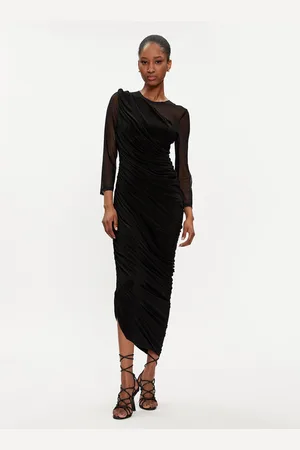 Norma Kamali Sukienka koktajlowa KK4223PM286001 Slim Fit