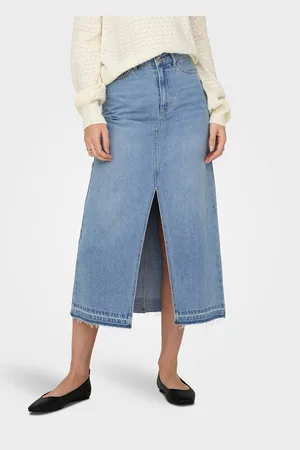 JDY Spódnica jeansowa Bella 15317441 Regular Fit