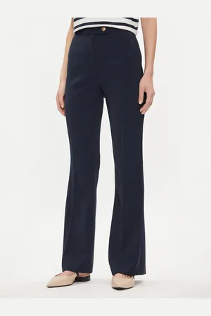 Tommy Hilfiger Spodnie materiałowe Gold Button WW0WW42455 Flare Fit
