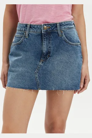 Lee Spódnica jeansowa 112349008 Regular Fit