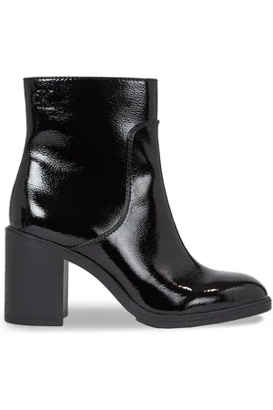 Calvin Klein Botki Mid Block Heel Boot Naplak Wn YW0YW01258