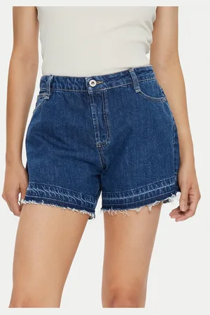 Please Szorty jeansowe D0KHEH0NPF Relaxed Fit