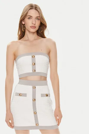 Elisabetta Franchi Bluzka TK-15B-42E2-004477 Slim Fit