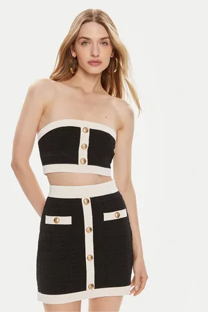 Elisabetta Franchi Bluzka TK-15B-42E2-004477 Slim Fit
