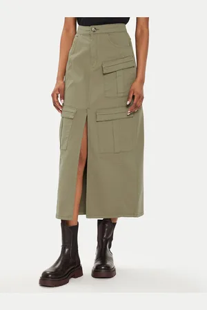 Gestuz Spódnica midi 10908161 Regular Fit