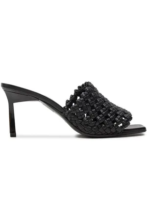 Calvin Klein Klapki Heel Mule Sandal 70 Latt HW0HW02144