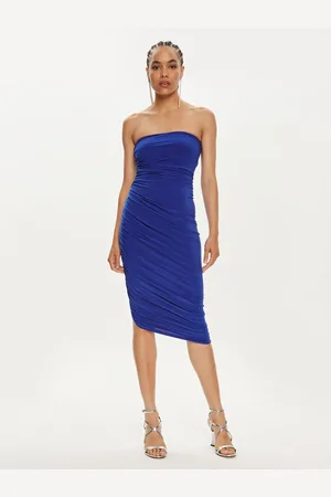 Norma Kamali Sukienka koktajlowa KK1243PLB32805 Slim Fit