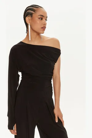 Norma Kamali Bluzka KK4236PLC85001 Slim Fit
