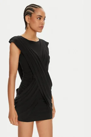 Norma Kamali Sukienka koktajlowa KK1243PLD83001 Slim Fit